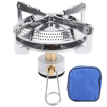 Picnic Burner, Outdoor Camping Folding Portable High Temperature Resistant Corrosion Resistant Small Gas Burner, for Camping Picnic