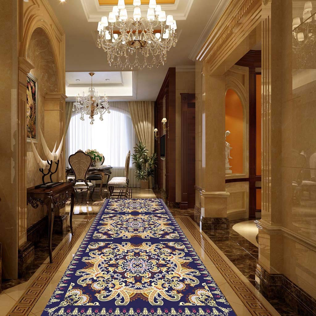 Tapis de couloir hôtel antidérapant pour éliminer les bruits de pas et les glissades