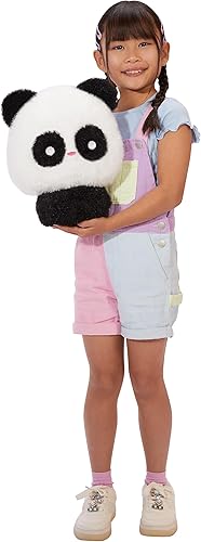 Miniatura 2 de Fluffie Stuffiez Panda - Peluche coleccionable grande de 11 pulgadas, desembalaje sorpresa con ASMR abrazable, para tirar de piel, ultrasuave