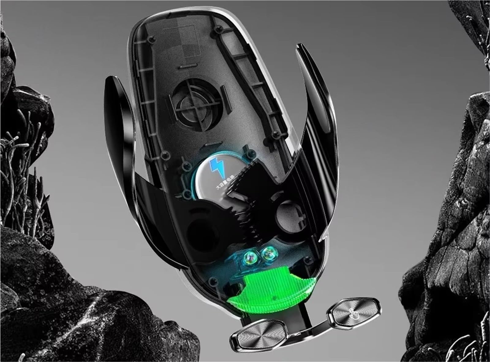 Per Huawei Supporto Universale Per Caricabatterie Wireless Intelligente A Ricarica Rapida Essager 15W Supporto Bocchetta Dell'aria Supporto Telefono Auto