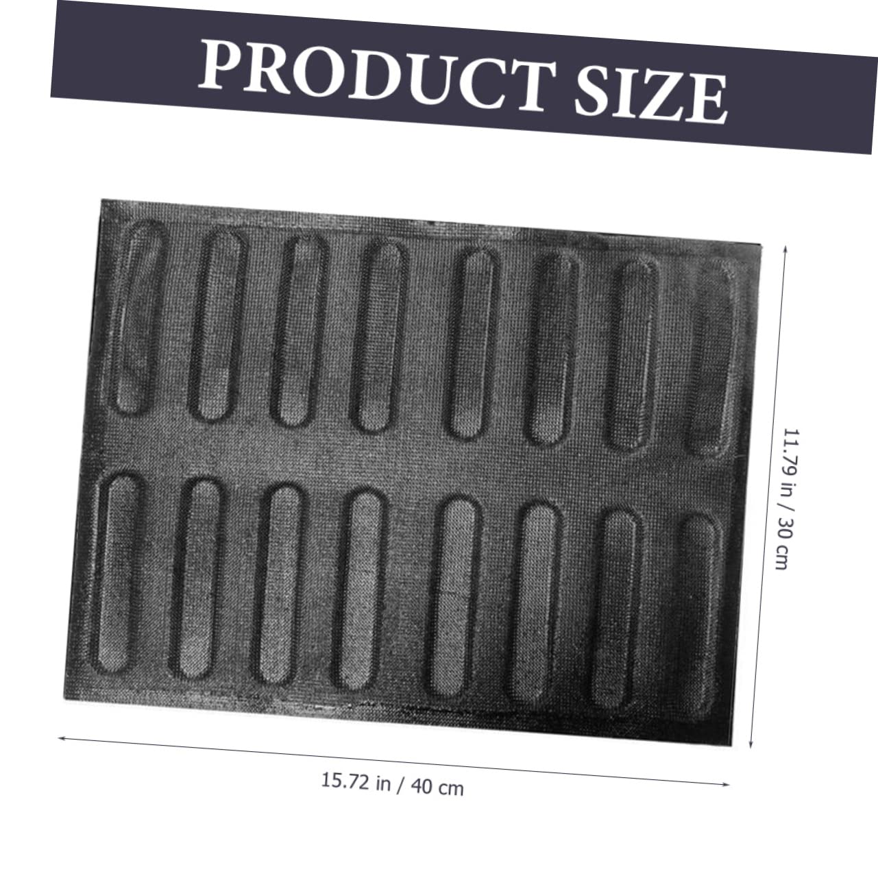TOPBATHY 2 Pièces boulangerie moule à français moule s à plaque de cuisson respirante à multifonction à pâtisserie accessoire français Black