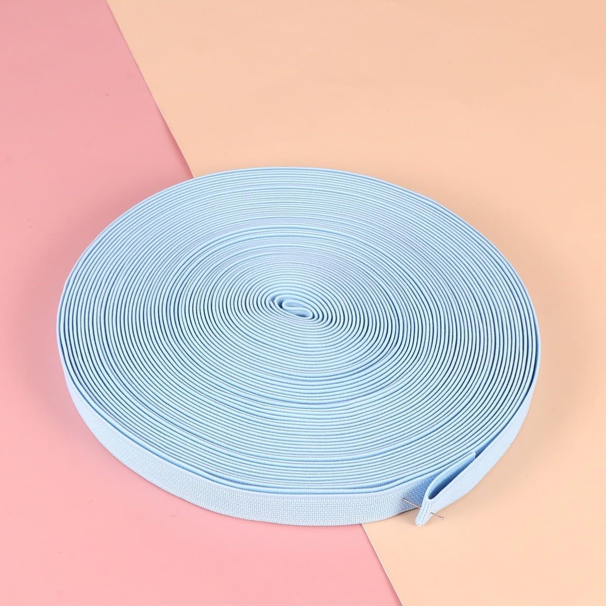 Luxshiny 1 Roll Blue Thickened Shoes Elastic Band for DIY Shoes Accessories, Comfortable Polyester Yarn Strap with Good Elasticity, for Crafting and Sewing Projects