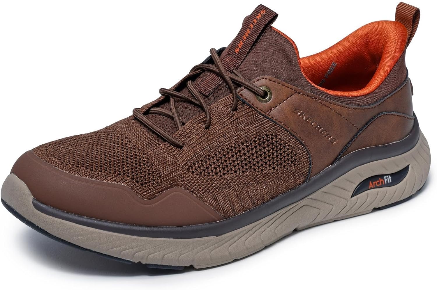 Skechers Men's USA Arch Fit Crosser - Emeric Knitted Bungee Lace Slip-Ins