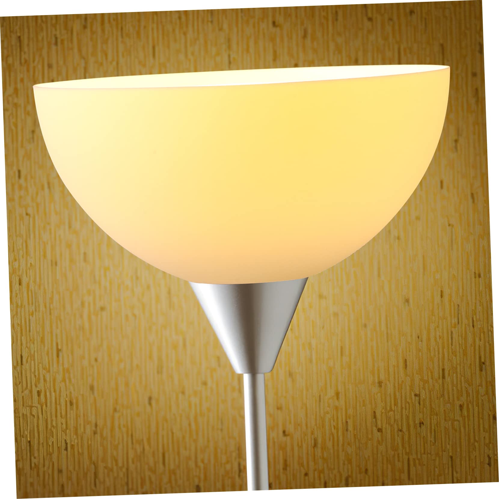 Abat-jour en Plastique Blanc Forme Bol 4 Pièces pour Lampadaire