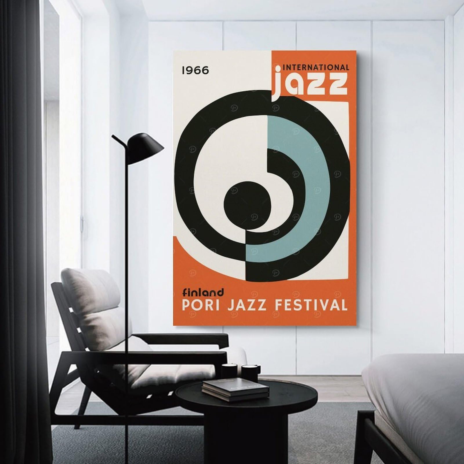 Junmoney Pori Jazz Music Festival Canvas Wall Decor, 20x30inch(50x75cm), for New Homes, Bedrooms Or Workspaces, Gift Idea for Housewarming And Birthdays