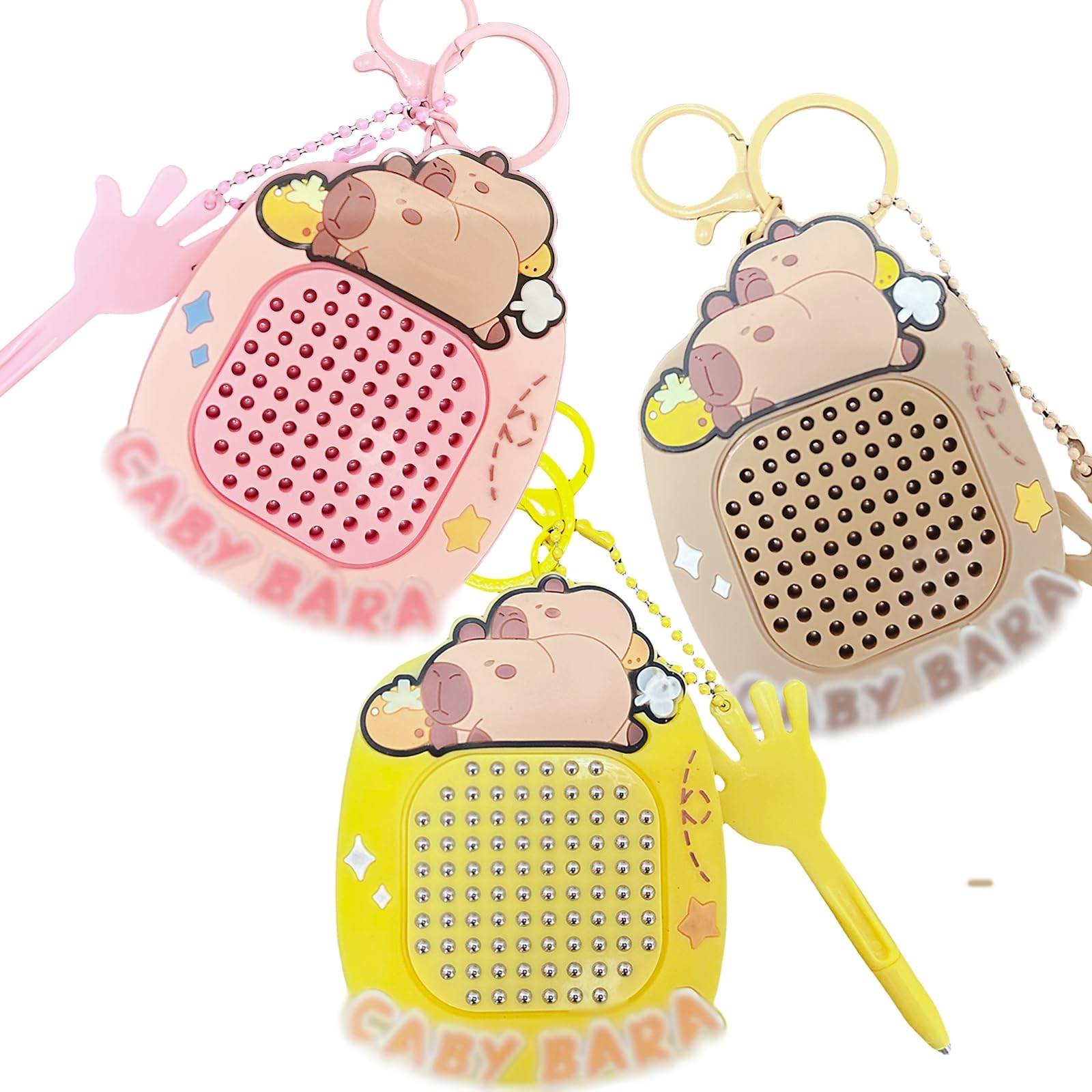 Porte-clés Fidget Toys – Lot De 3 Anti-stress Pour Enfant, TDAH, Avec Ardoise Magique Et Carte Labyrinthe – Idéal Pour Canaliser L’Énergie