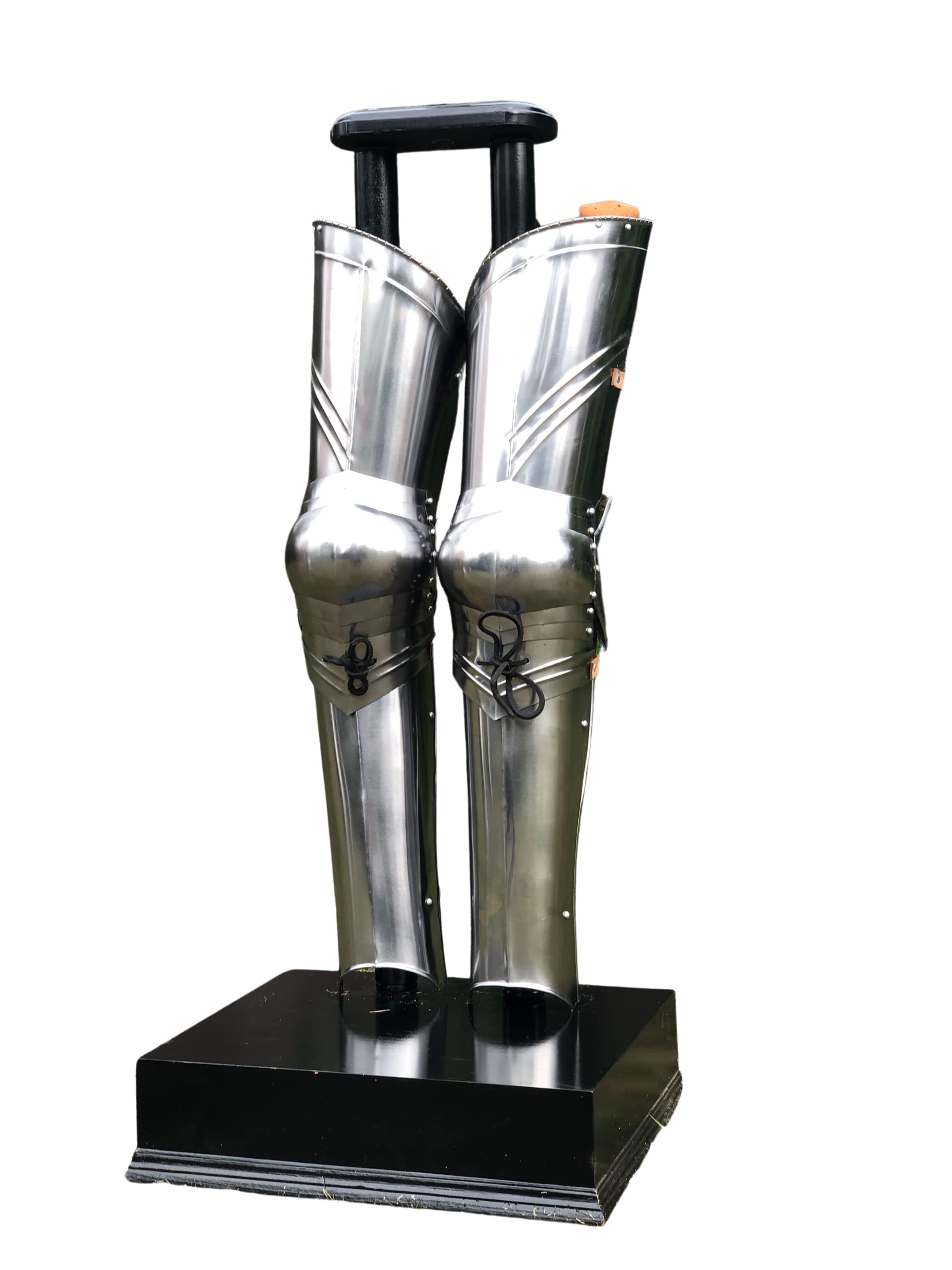 Medieval Knight Steel Full Leg Armor Halloween Costume
