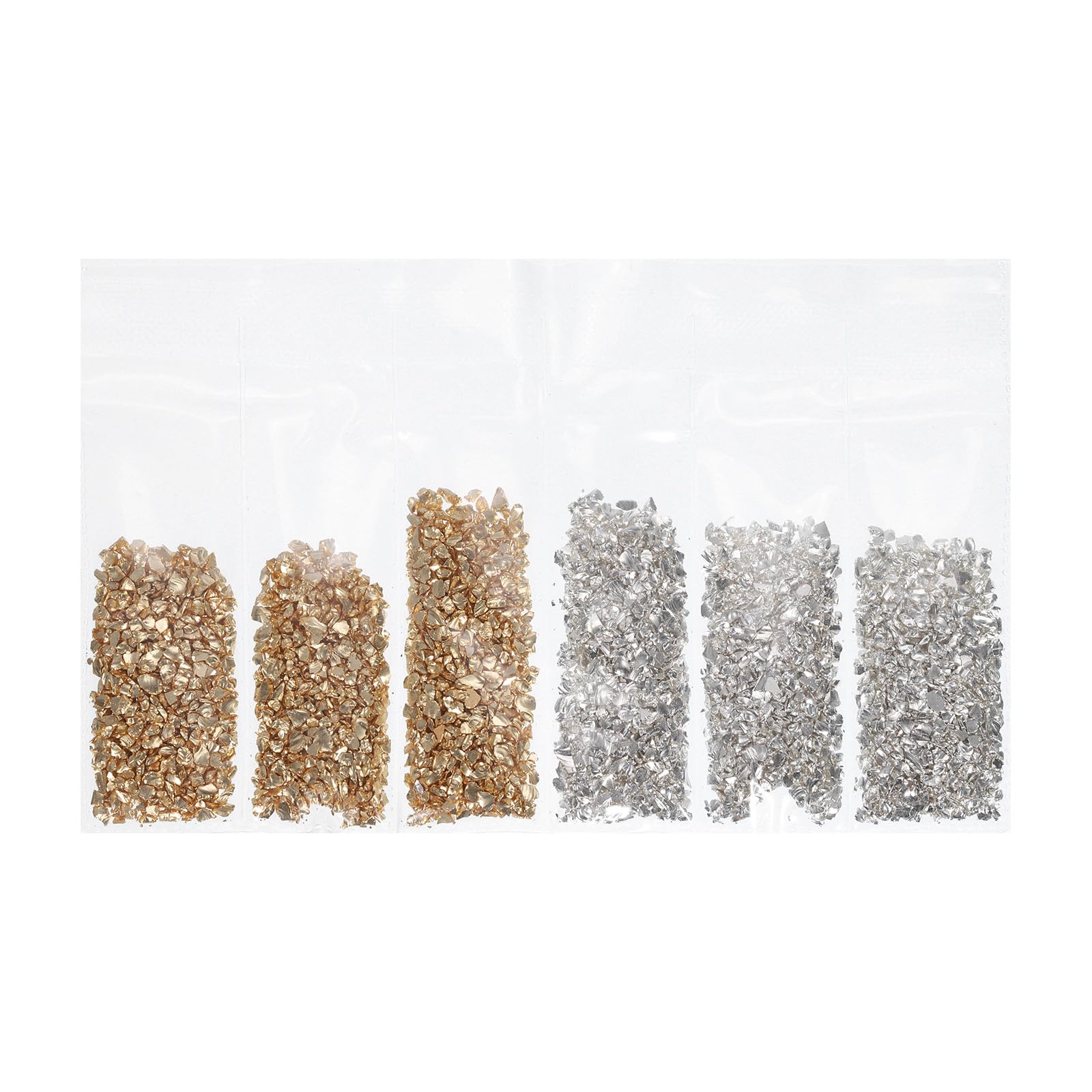 QUARKZMAN Vetro tritato lucido, 1-3 mm, 30 g, vetro rotto, vetro irregolare, chip di cristallo metallico per nail art, artigianato, vasi, penna stilografica, gioielli