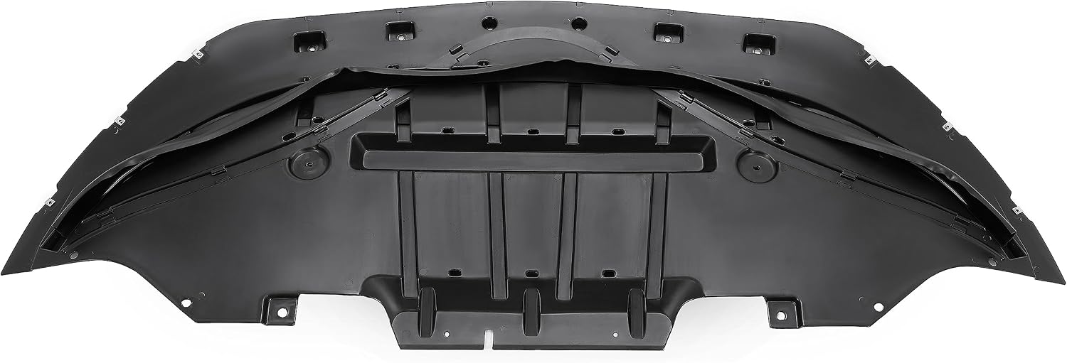 KUAFU Engine Splash Shield Compatible with 2015-2017 Ford Mustang EcoBoost Premium Replacement for FR3Z-17626-C FO1228145 Lower Engine Cover Black Plastic (PP)