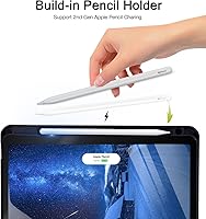 Vista 4 de Funda Giratoria para iPad Air de 6ª/5ª/4ª Generación (2024/2022/2020), Funda para iPad con Soporte para Lápiz - Cubierta de Soporte de Visualización