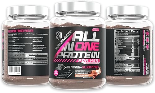 Vista 2 de Forzagen All in One Protein for Her Women’s Protein Powder with Multi Collagen Peptides Hydrolyzed Collagen Supplement, Gut Health, Great for