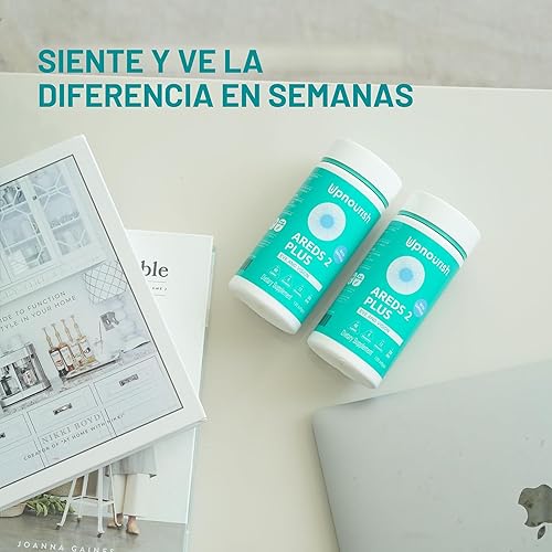 Miniatura 6 de UpNourish AREDS 2 Plus Suplemento vitamínico para ojos, fórmula libre de zinc AREDS 2 con luteína, zeaxantina, azafrán, astaxantina y DHA - 120