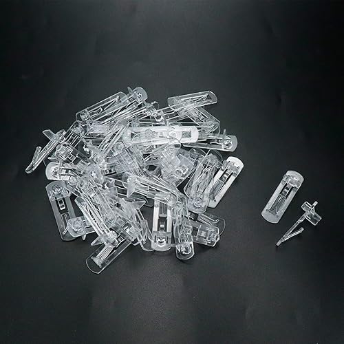 Miniatura 9 de Pinzas de bloqueo para estante, clips de soporte autobloqueantes para orificio de 0.272 in de diámetro y estante de 34 pulgadas, 50 unidades