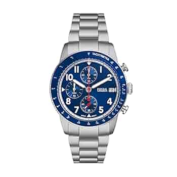 Amazon.com: Fossil Men's Sport Tourer Quartz Stainless Steel