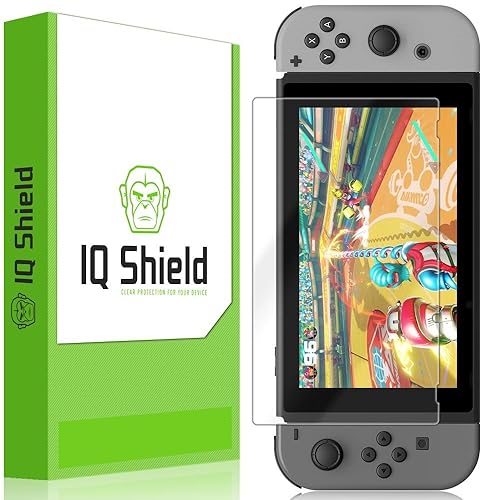 IQShield Screen Protector Compatible with Nintendo Switch (Console) LiquidSkin Anti-Bubble Clear TPU Film video game