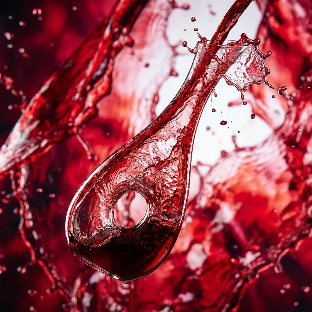 QWORK Crystal Wine Decanter - Snail Shaped Hand Blown Red Wine Carafe, 1000ml Aerator & Dispenser for Home Bar