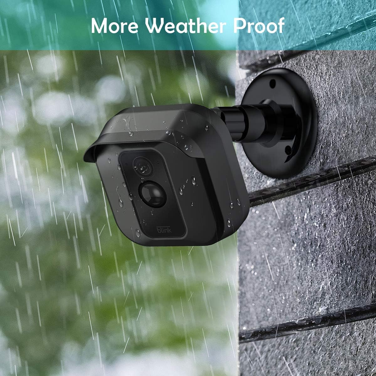 MASCARRY Blink XT Home Security Camera Wall Mount Bracket , Weather Proof 360 Degree Protective Adjustable Indoor and Outdoor Mount Cover Case for Blink XT Camera (Black(5 Pack))