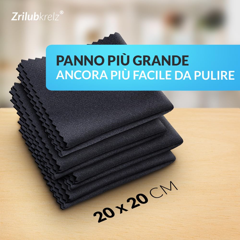 Panni Charles Parker Panni In Microfibra Per Pulire Occhiali E Schermi – Set Di 6 Pezzi, Morbidi E Senza Graffi! Da Vista