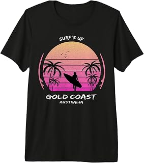 Gold Coast Australia Surf's up Surfing Sports Gift Souvenir Premium Tri-Blend T-Shirt