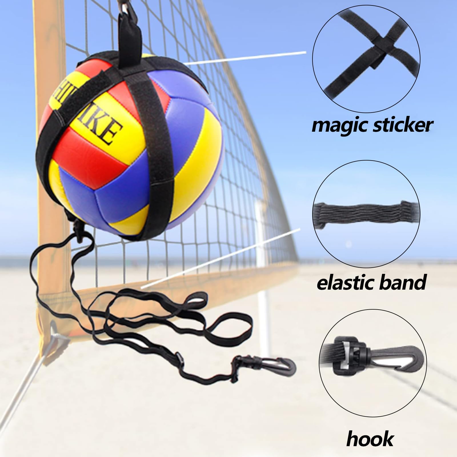 Equipo De Entrenamiento De Voleibol Con Bandas De Resistencia - Para Mejorar Pase, Salto Y Agilidad