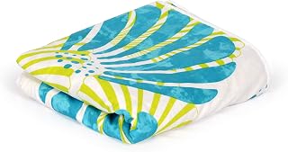 Divine Casa Glace Cotton 120 GSM Reversible Lightweight Printed Double Bed AC Dohar Blanket Quilt - Lime Green and Brown| ... Price In India