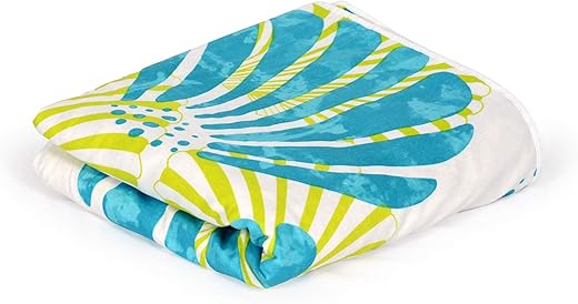 Divine Casa Glace Cotton 120 GSM Reversible Lightweight Printed Double Bed AC Dohar Blanket Quilt - Lime Green and Brown| 