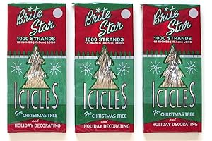 Festive Silver Tinsel Icicles