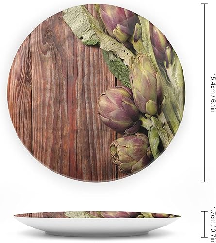 Miniatura 9 de Placa decorativa de 10 pulgadas, cerámica asiática, majestuosa cumbres del Himalaya, cultura circular, impresión artística de cerámica para colgar