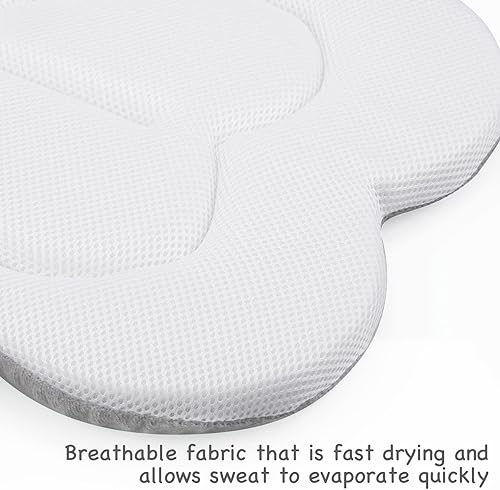 Miniatura 3 de PandaEar Suave flor de baño de bebé para fregadero recién nacido, almohadilla de baño portátil para bebé, cojín de bañera, tapete de baño seguro