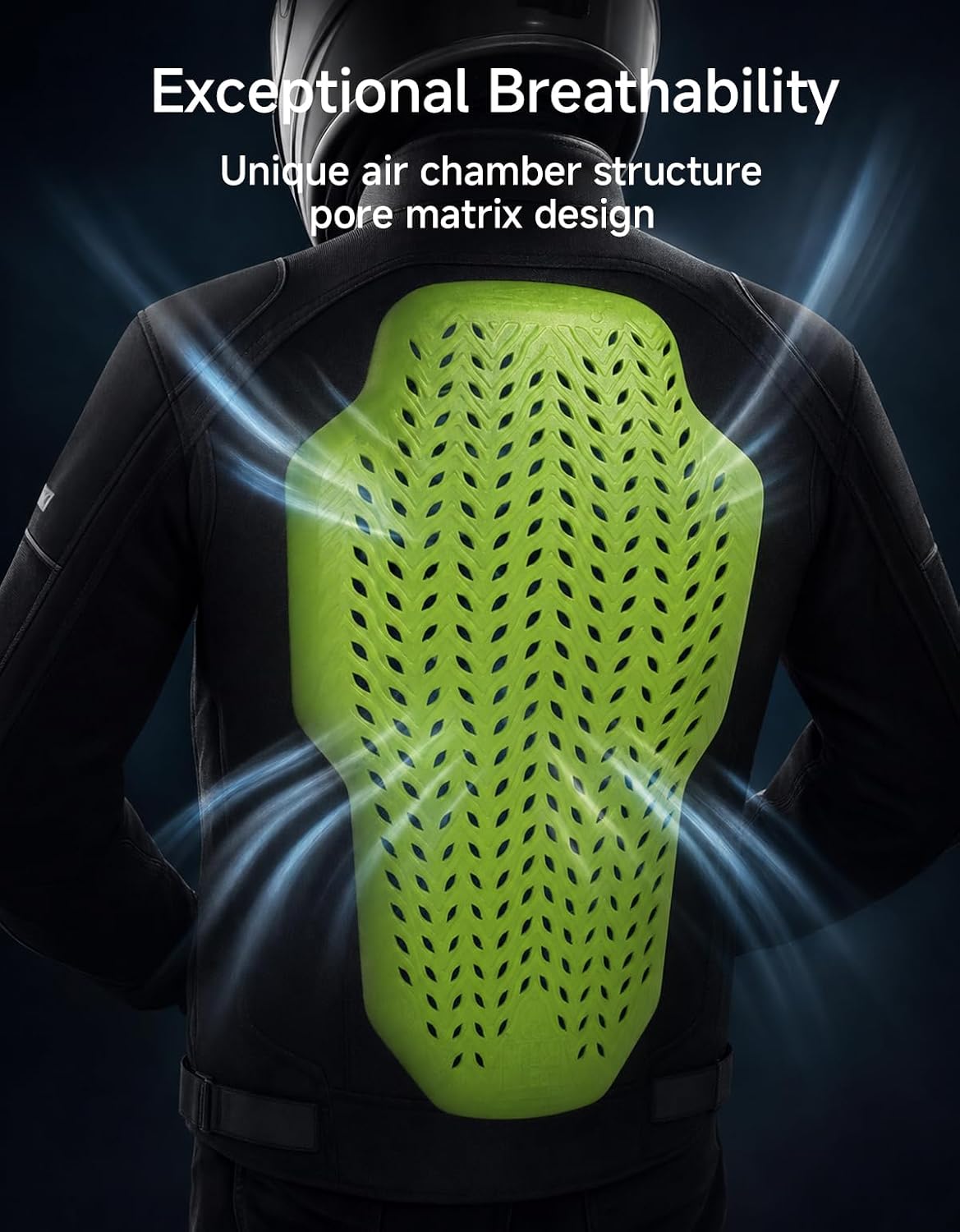 KEMIMOTO CE 2 Pads Rebound Material Powersports Back Protectors