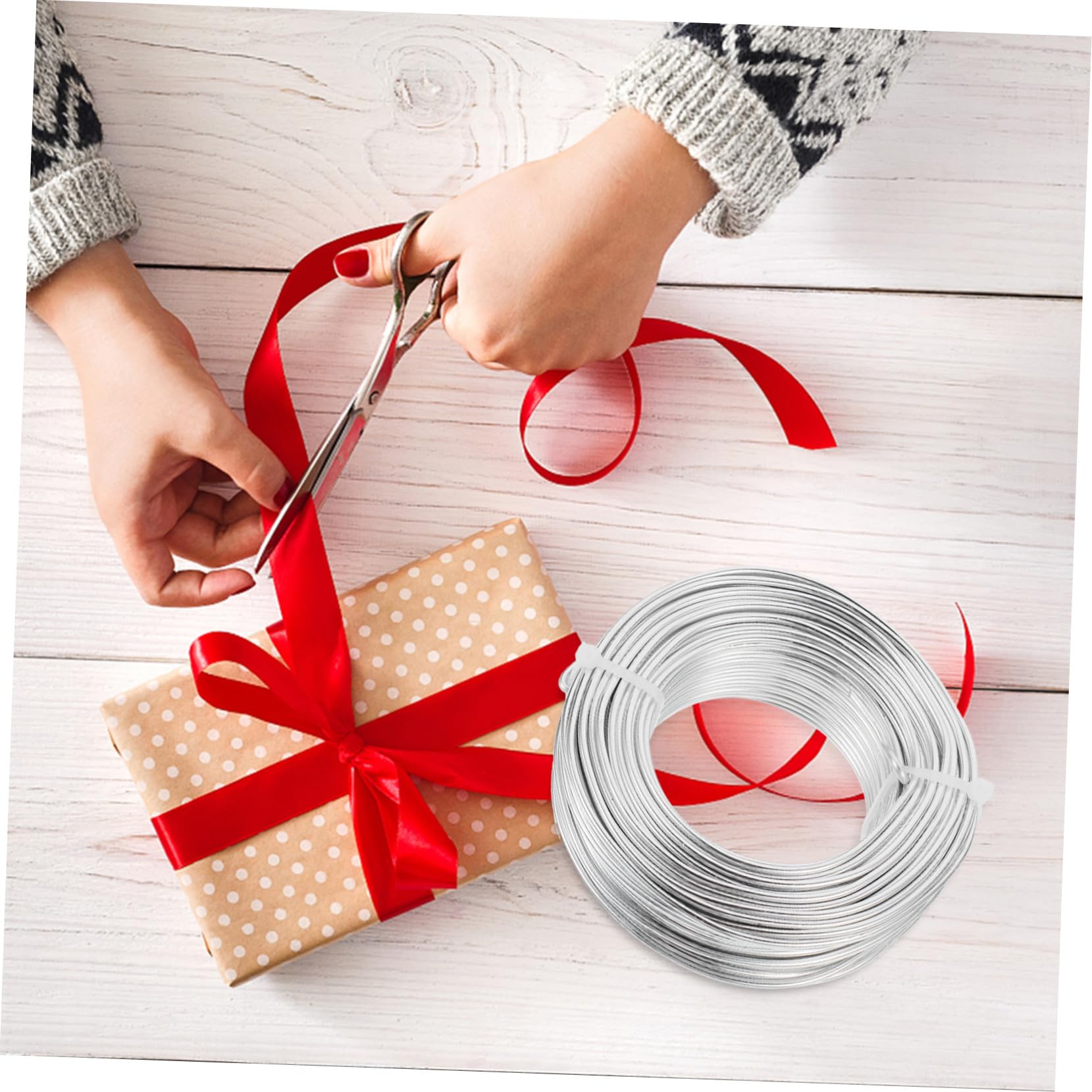 SEWACC Alambre de Aluminio para Manualidades Joyería y Abalorios Flexible y Moldeable para Hacer Pulseras y Pendientes Grande Plateado para Esculturas y Bisutería DIY