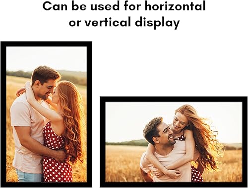 Vista 197 de Americanflat - Marco para póster de 71 x 74 cm con plexiglás pulido, portarretratos negro de madera industrializada, Epic Collection, marco ancho