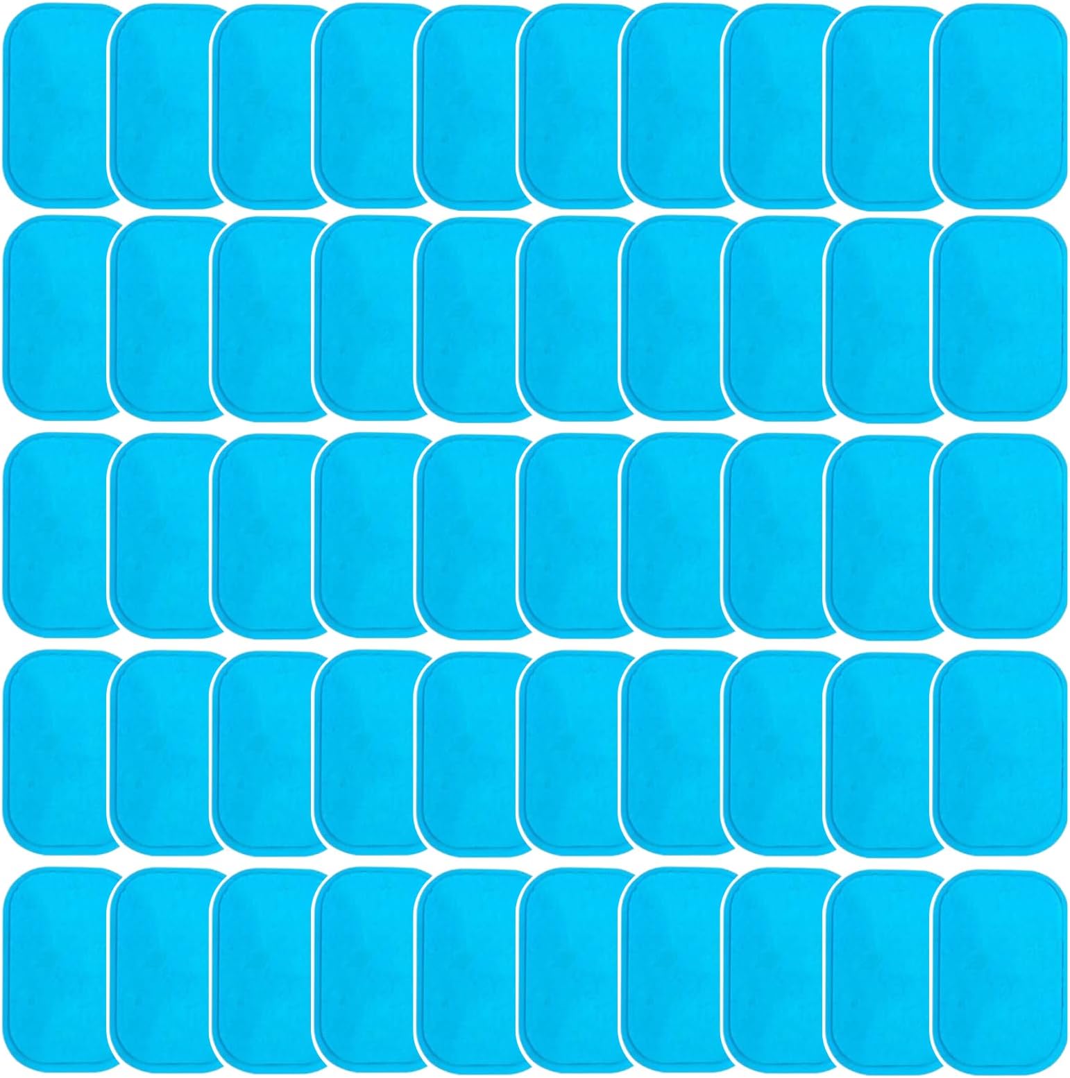 ABS Gel Pads, 50PCS Muscle Stimulator Pads Replacement for Ultimate Muscle EMS Toner Abdominal Belt Belly Thigh Flab Arm Leg Waist Workout Trainer Machine