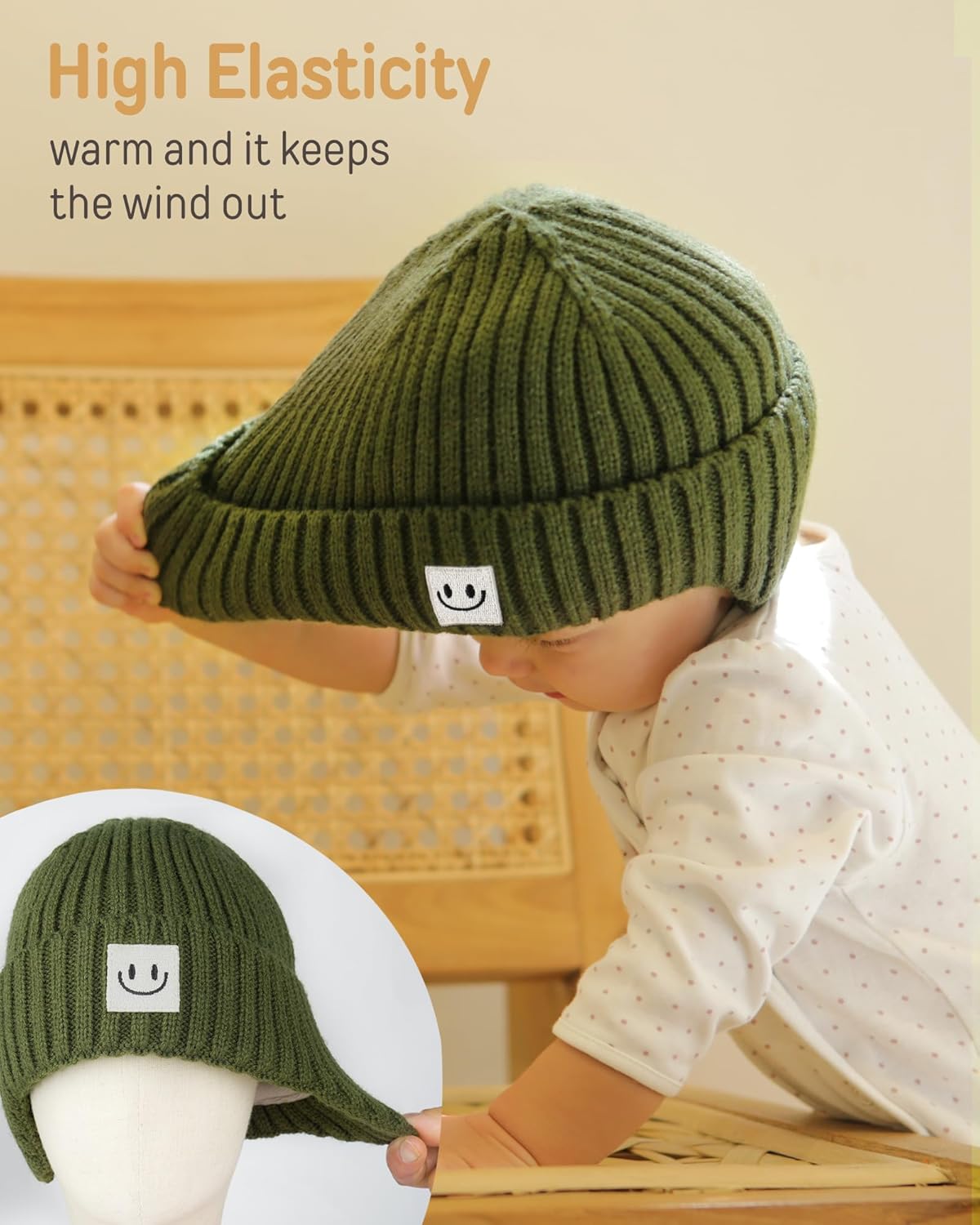 FURTALK Baby Beanie Toddler Winter Warm Hat Infant Soft Fleece Lined with Earflap Cute Knit Kids Caps - Image 5