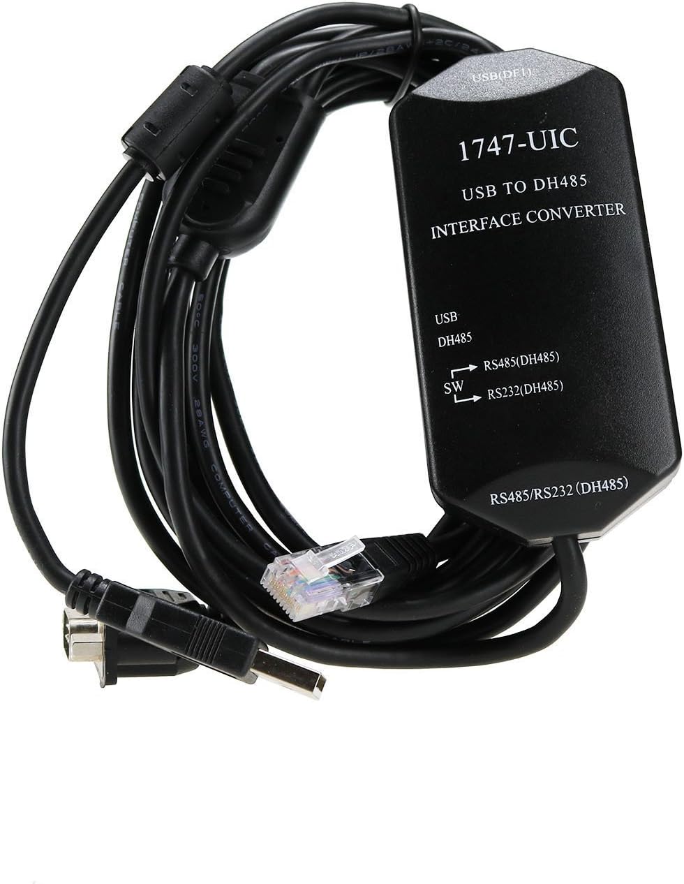 1747-UIC USB to DH485 RS485 RS232 Interface Converter Repalcement for Allen Bradley Programming Cable