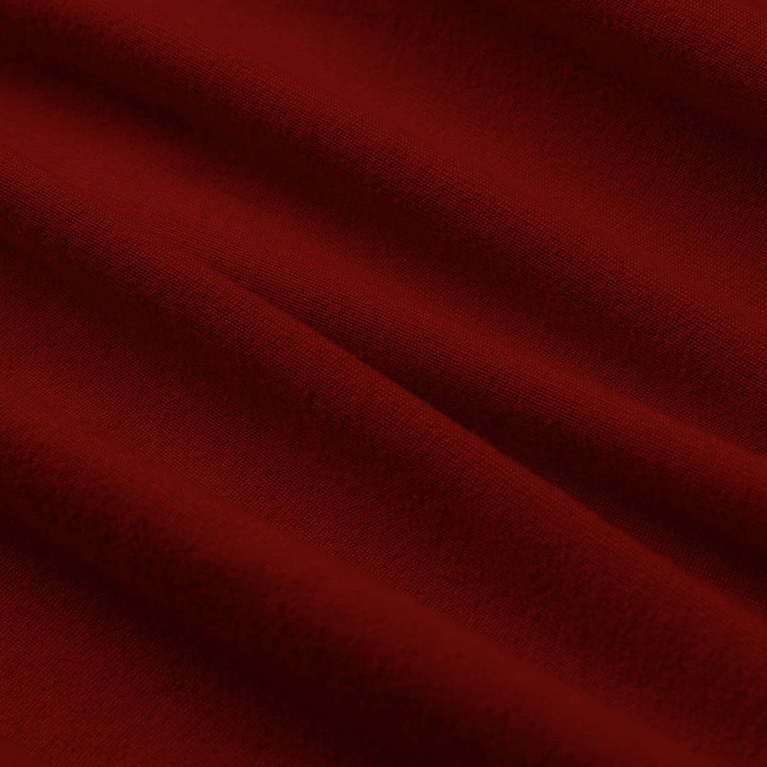 Box Spring Cover Full Size ~ 100% Egyptian Cotton Wrap Around 4 Sides Bed Skirt for Hotel & Home, Fits Box Springs up to 19” - Full, Burgundy