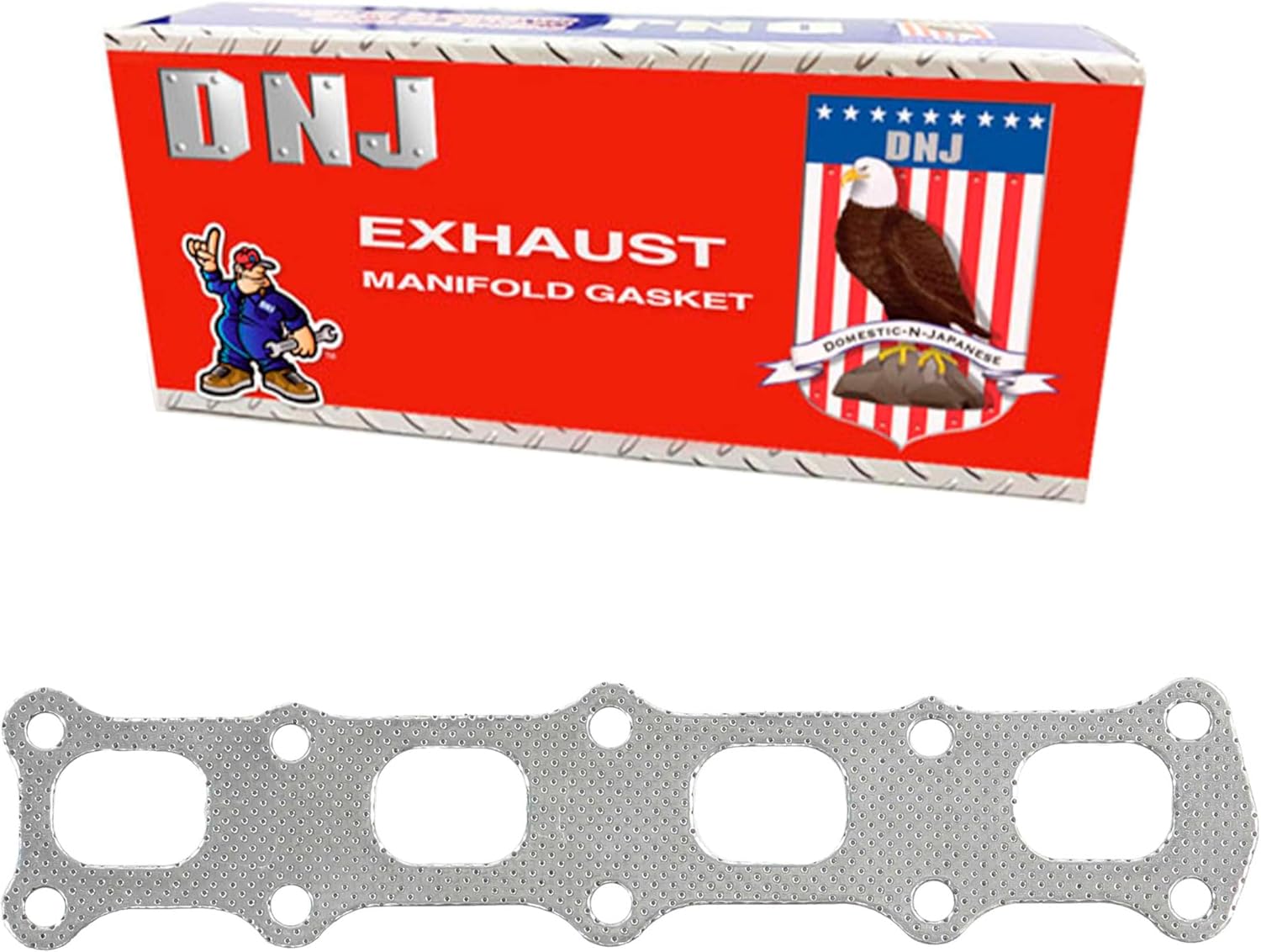 DNJ EG167 Exhaust Manifold Gasket Set for 2007-2020 Chrysler, Dodge, Jeep, Mitsubishi 200, Avenger, Caliber 1.8L-2.4L L4 16V DOHC 1998cc