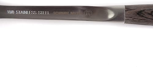 Miniatura 4 de Schmidt Brothers - Cuchara ranurada de ceniza forjada, utensilio de acero inoxidable 188 forjado completo para todas tus necesidades de cocina con