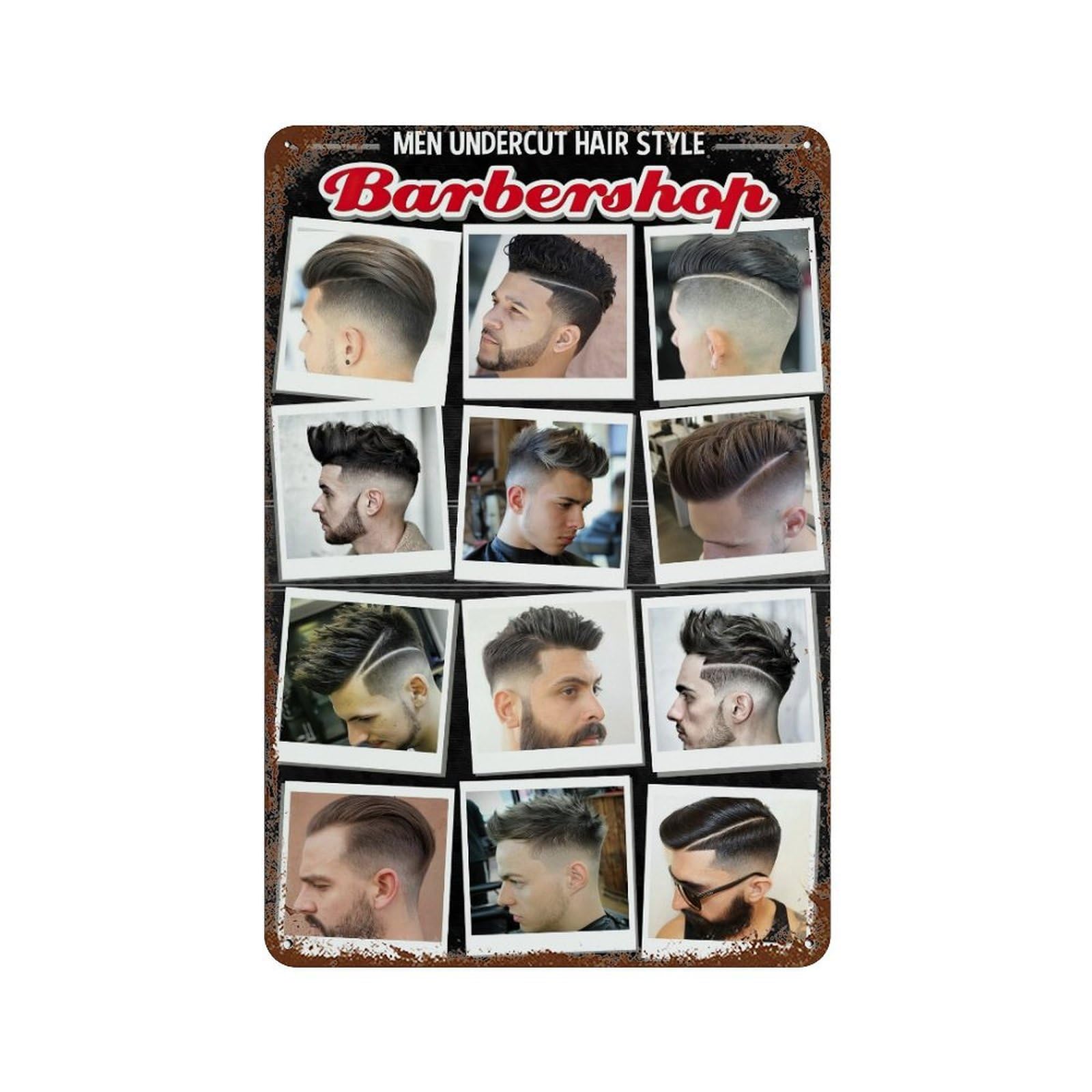 xiaoxiaoshen Barber Shop Fashion Hairstyle (19) Wall Decor Art Metal Tin Poster Modern Home Decor Art Home Bar Shop Decorations Vintage Sign 30x20cm