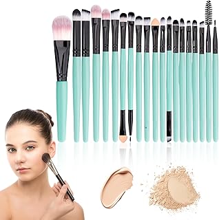 Juego de brochas de maquillaje, 20 piezas, pi...