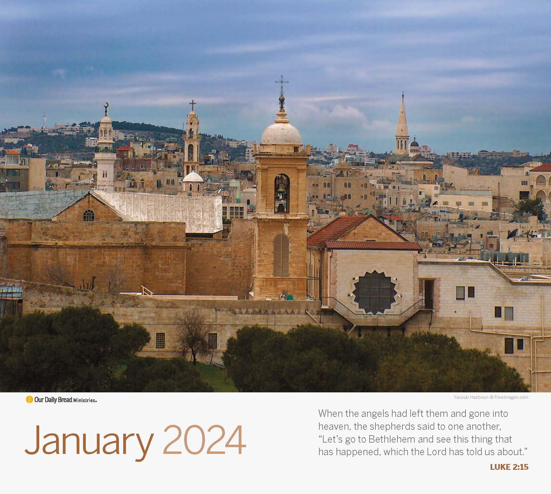 Lands of the Bible Calendario da parete 2024