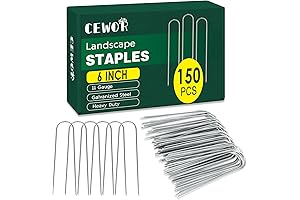 CEWOR 150 Pack Landscape Staples 6 Inch