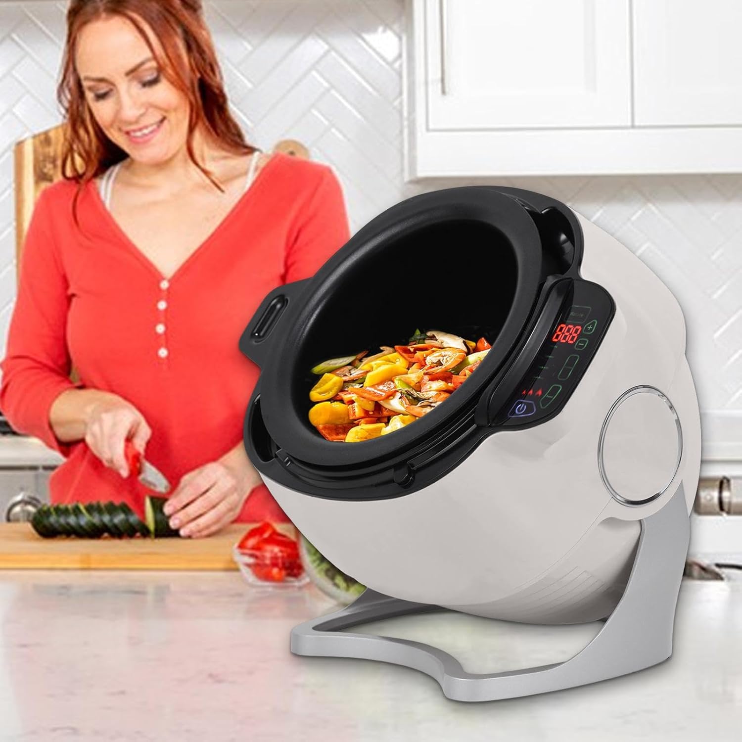 Automatic Cooking Pot - 360° Rotating Cooking Wok for Fried Rice - Fully Automatic Intelligent Stewing Machine - Easy Cooking Solution for Every Home Chef