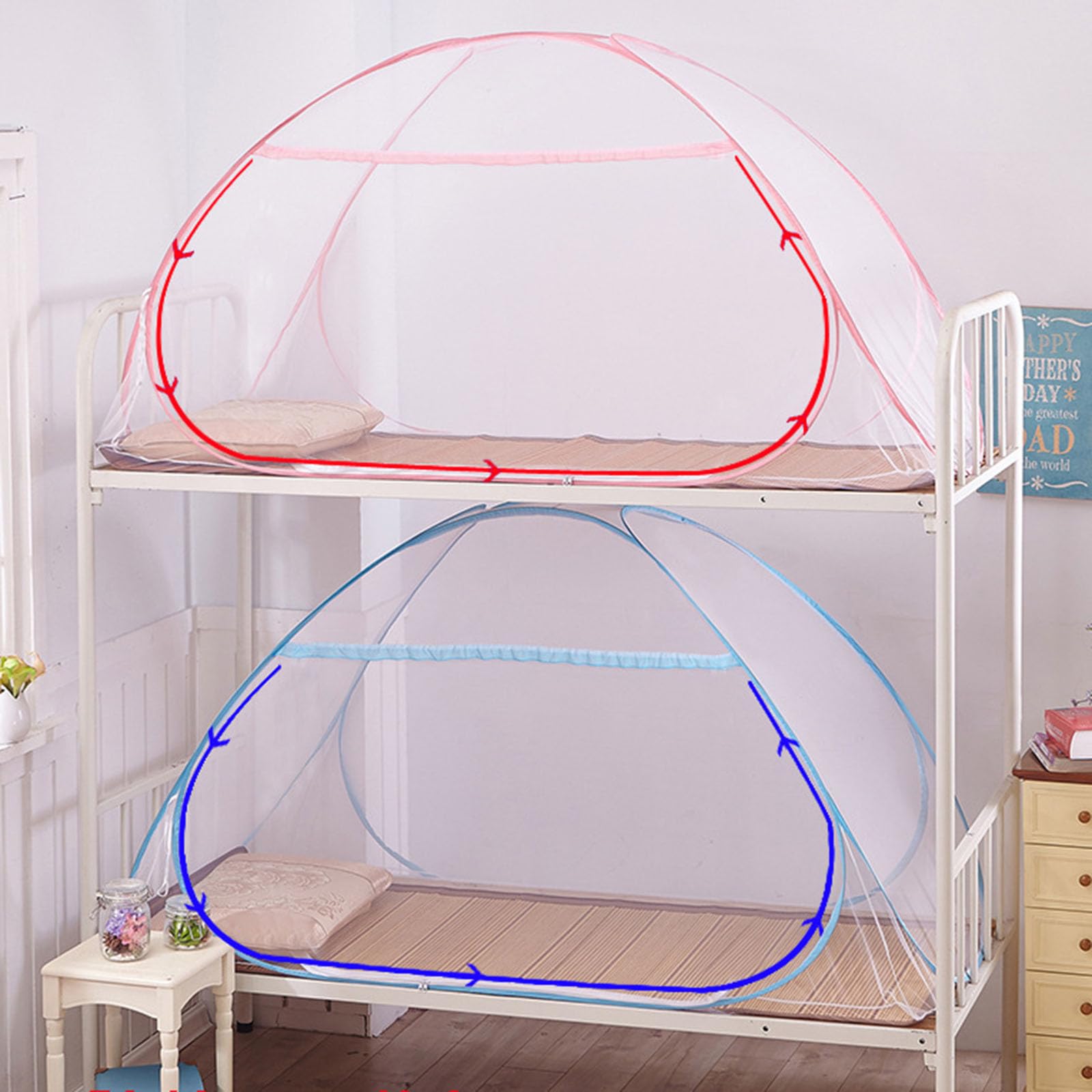 Moustiquaire de lit pop up pliable et portable pour bébé et enfant