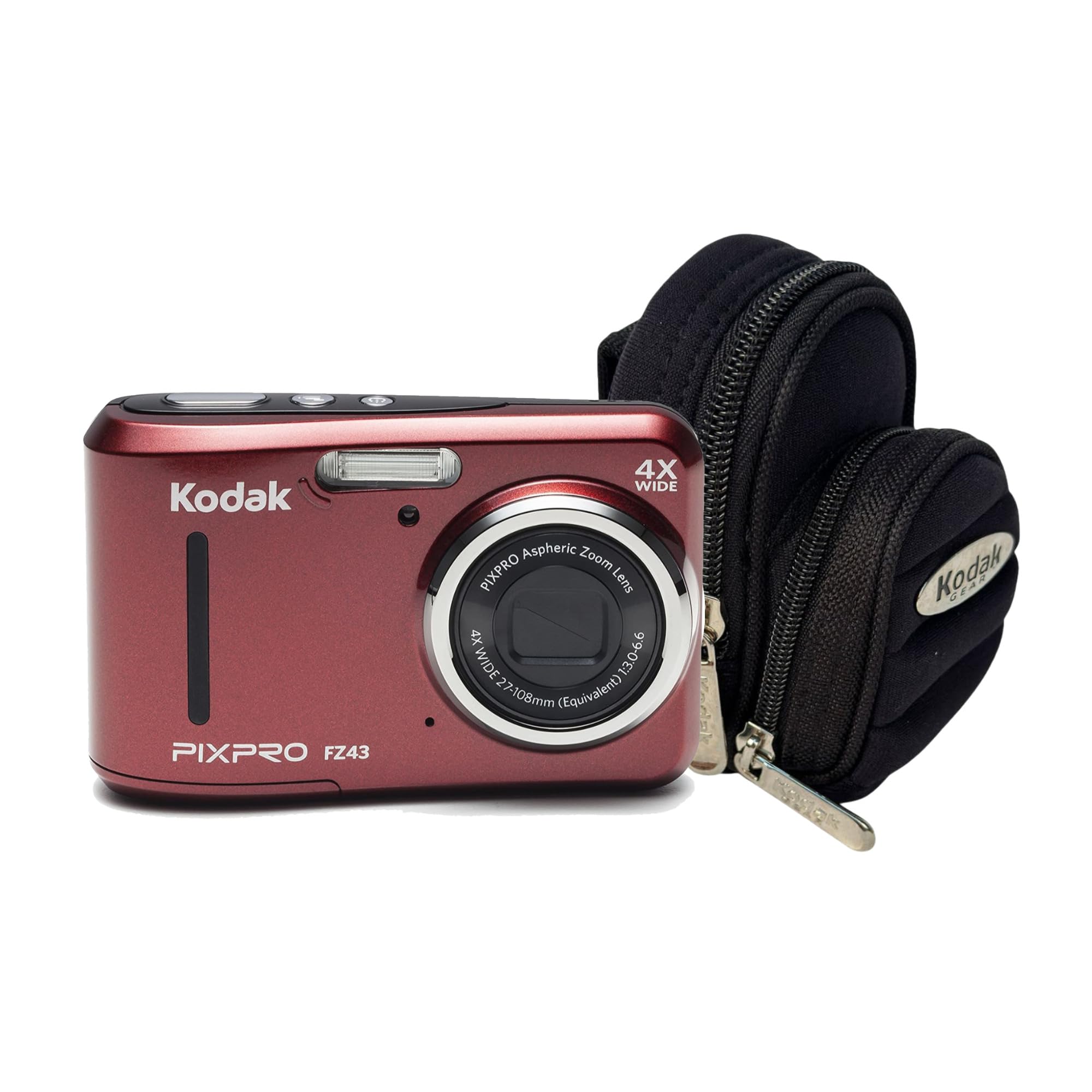 美品Kodak PIXPRO FZ43 コンパクトデジタルカメラ レッド Amazon.com 