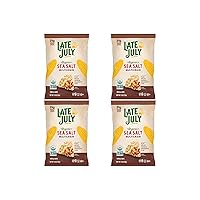 Vista 9 de Late July Chips de tortilla multigrano orgánicos con sal marina, 7.5 onzas