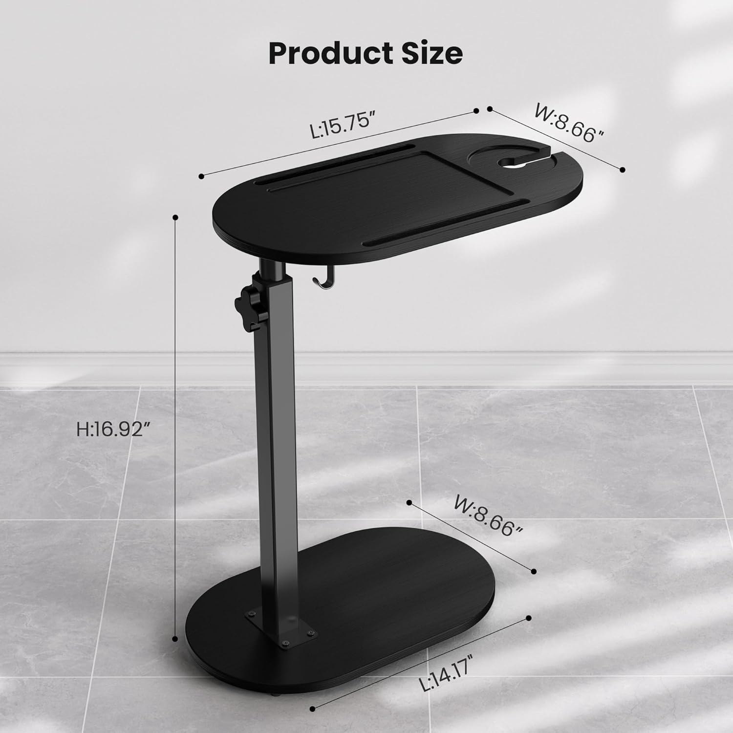 Bamboo Bathtub Table with Adjustable Height, Freestanding Bath Tray Caddy Board Tub Organizer, House Warming Gift, New Home, Anniversary Wedding Gifts, Bridal Shower Gift for Women