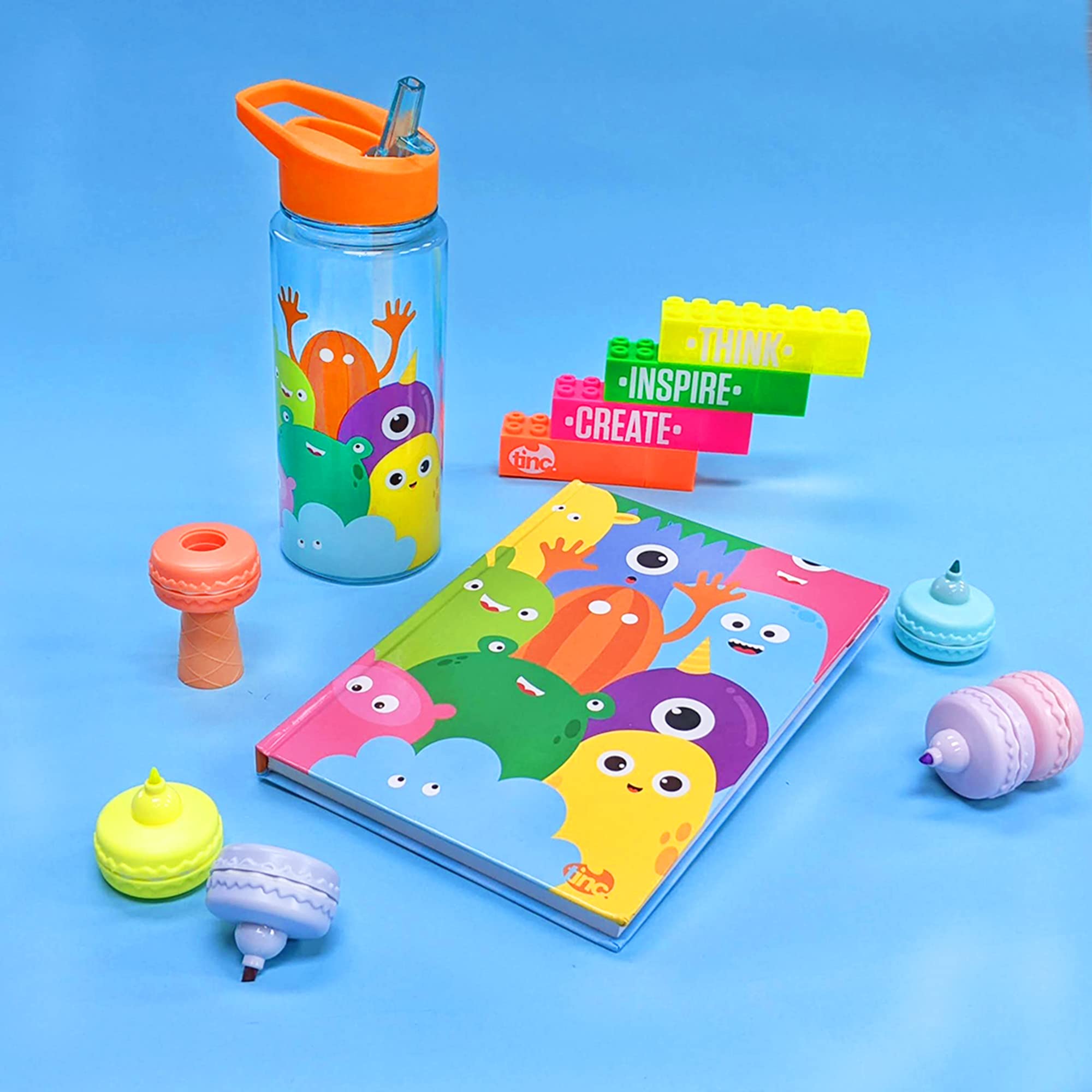 Tinc Happy Family 550ml Leak-Proof Kids Water Bottle With Straw, Multi, 550 ml - Image 2
