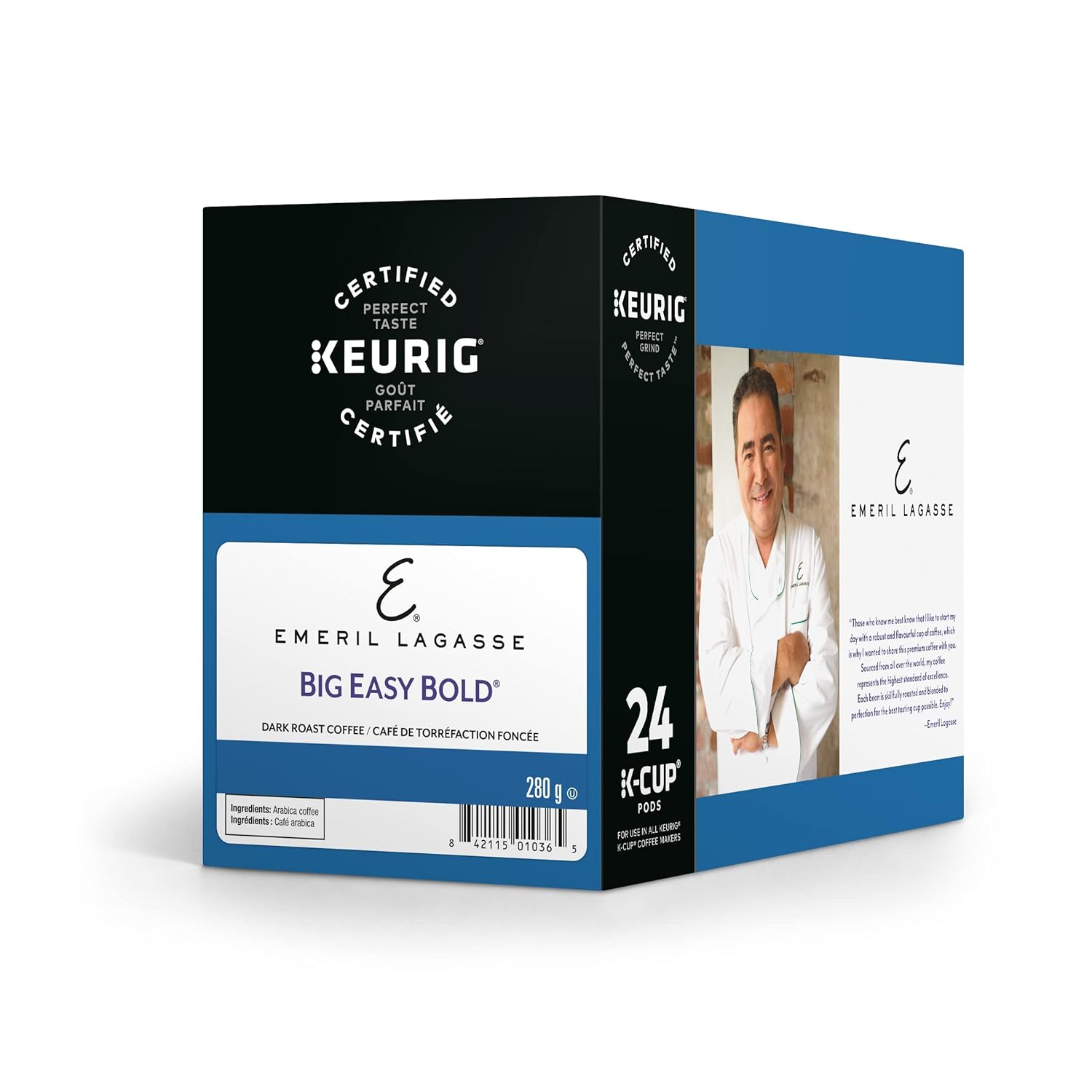 Emeril's Big Easy Bold Coffee Keurig Single-Serve K-Cup Pods, Dark Roast Coffee, 24 Count