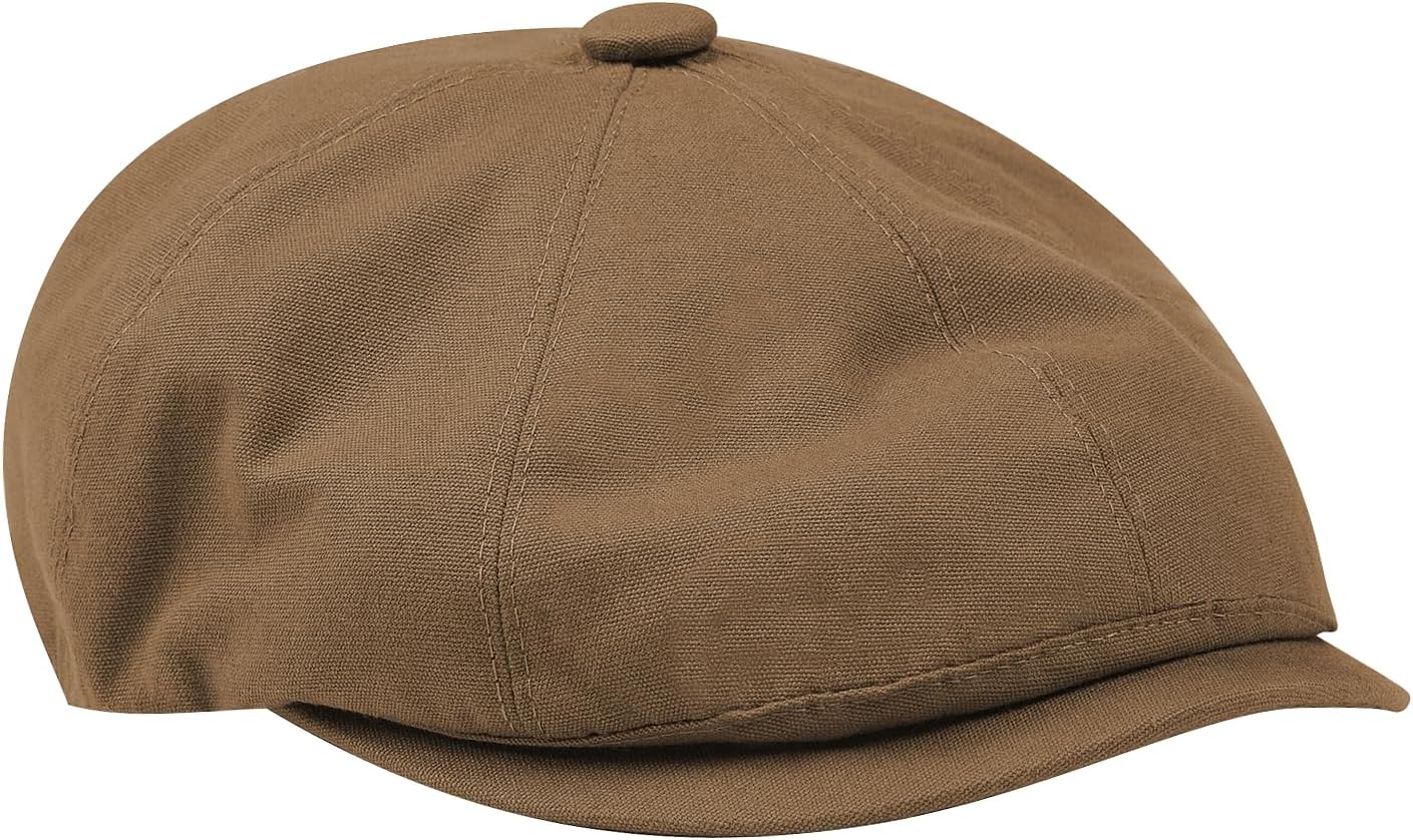 Men's Newsboy Caps Newsboy Hat for Men Gatsby Hat Cotton Vintage Cabbie Cap